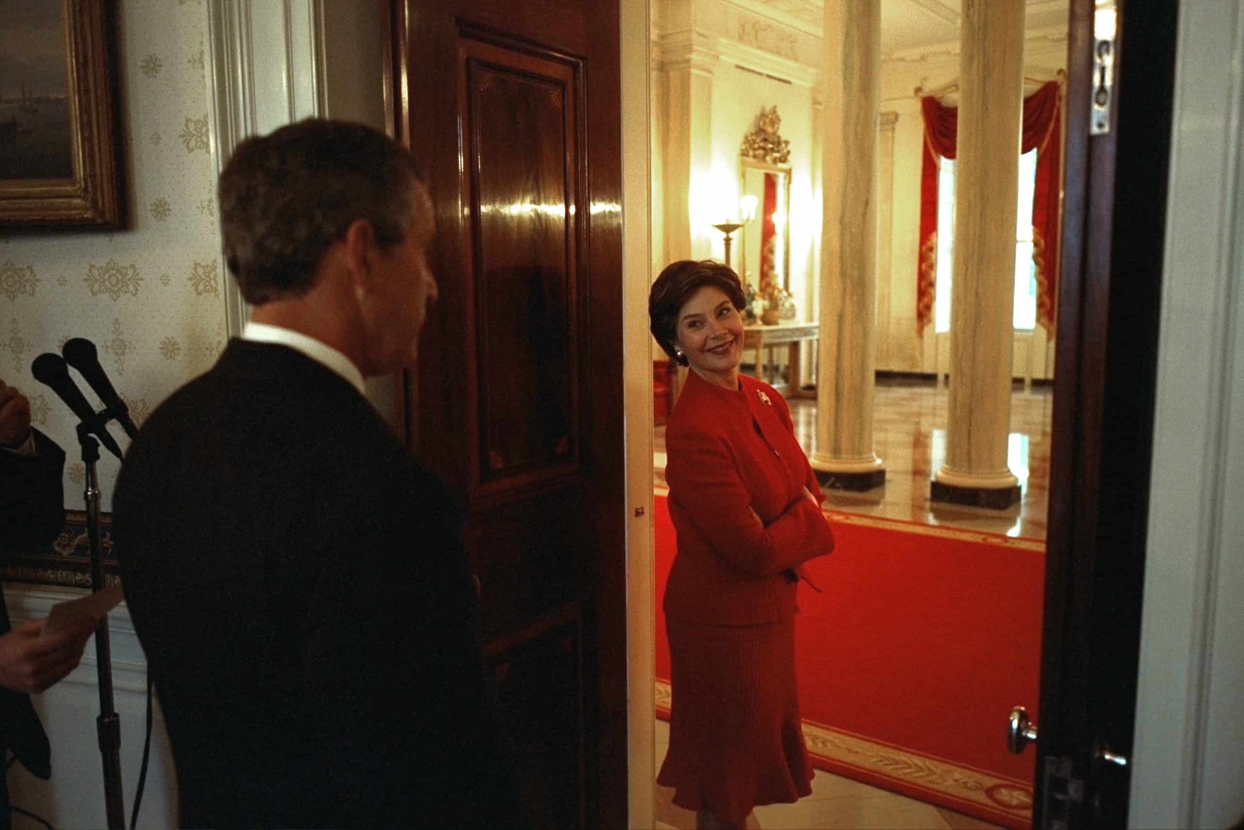 The Bushes stand alone in the Blue Room